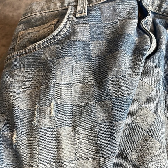Current/Elliott The Fling in checkered denim 27‎ - Picture 9 of 12